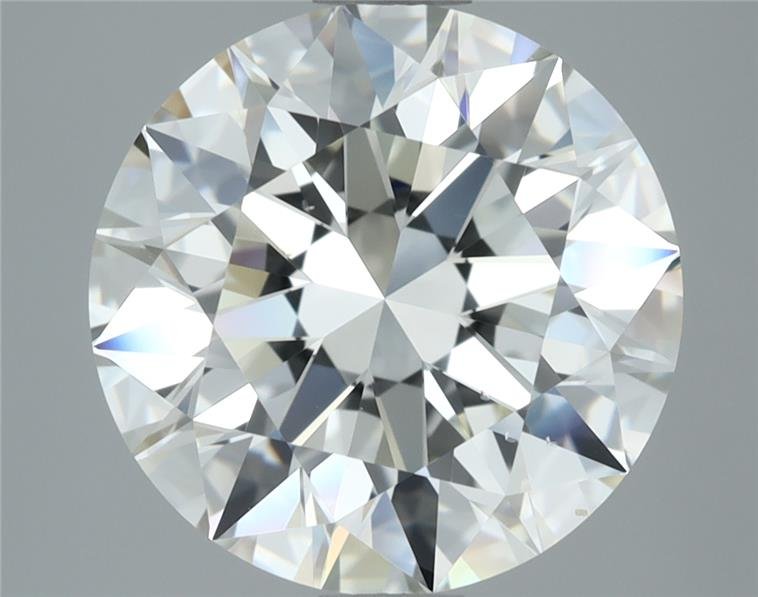 4.02ct I VS2 Rare Carat Ideal Cut Round Diamond