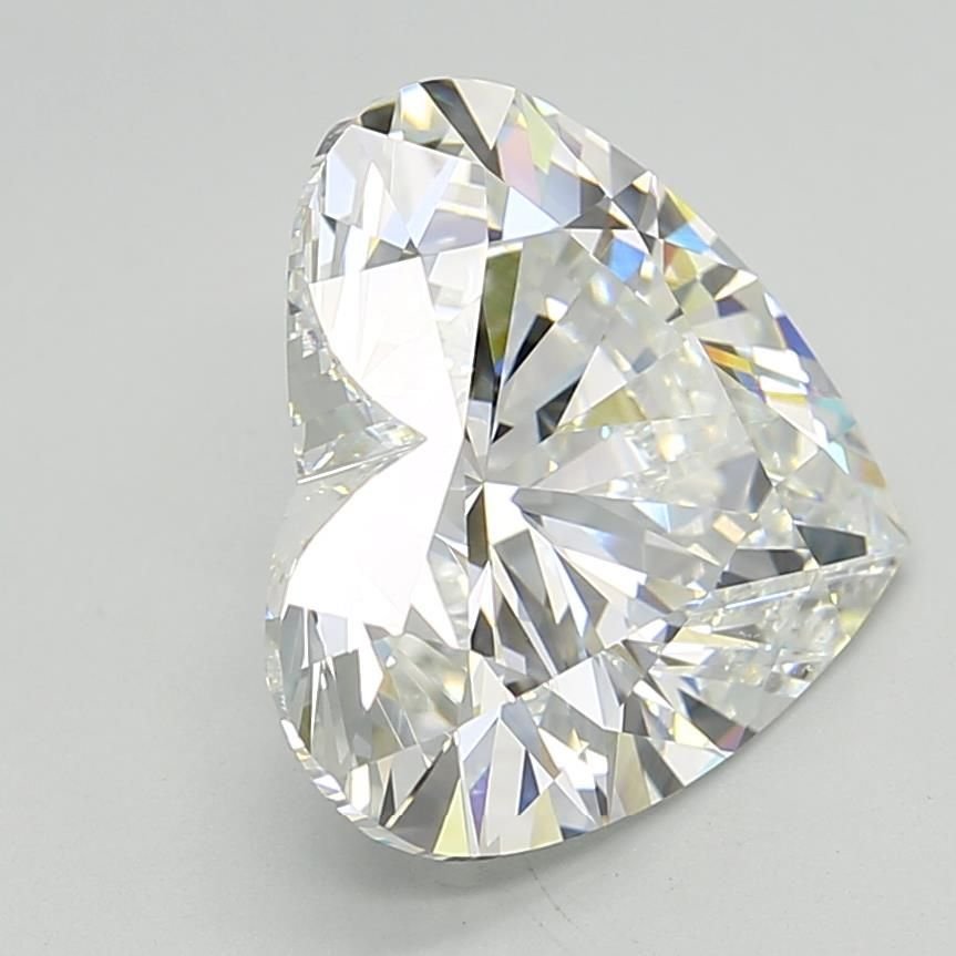 7.02ct F VVS2 Rare Carat Ideal Cut Heart Lab Grown Diamond