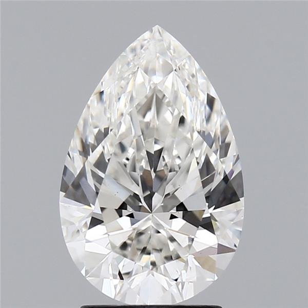 2.60ct G VS1 Rare Carat Ideal Cut Pear Lab Grown Diamond