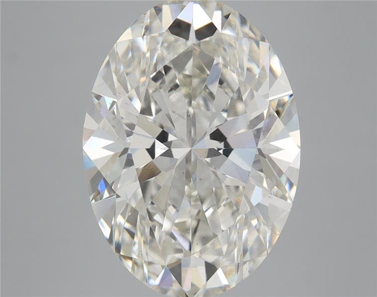 5.19ct H VS2 Rare Carat Ideal Cut Oval Lab Grown Diamond