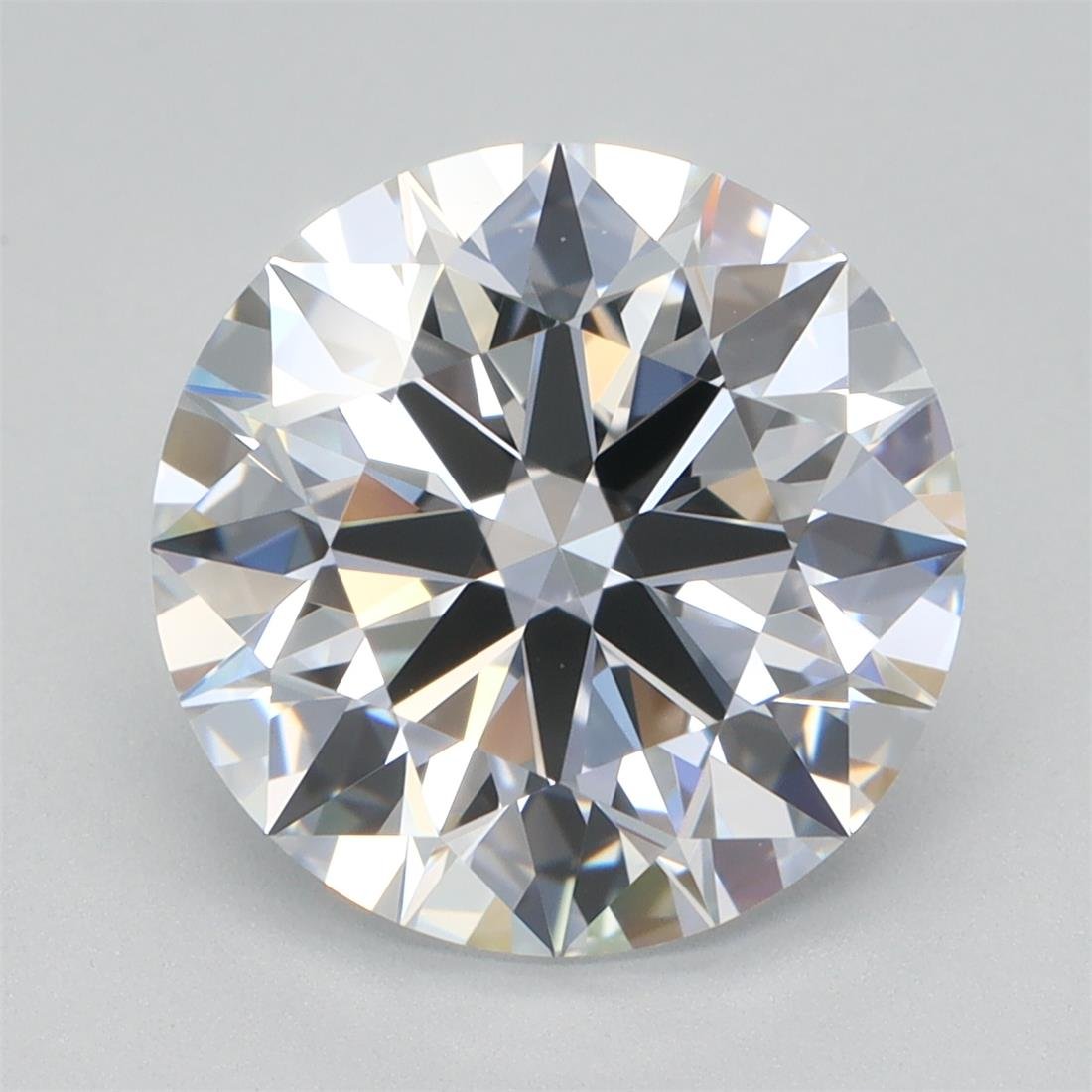 3.08ct E VVS2 Rare Carat Ideal Cut Round Lab Grown Diamond