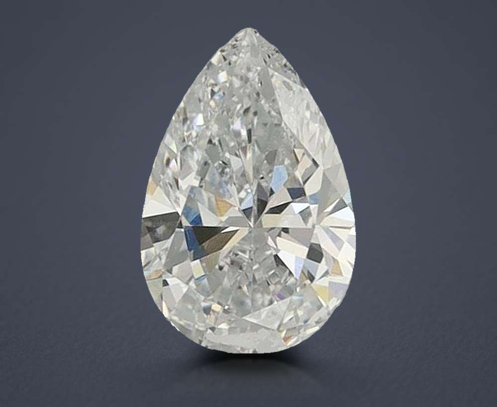 0.74 Carat Pear Lab Diamond