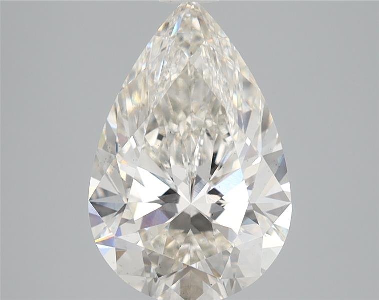 2.54ct H VS2 Rare Carat Ideal Cut Pear Lab Grown Diamond