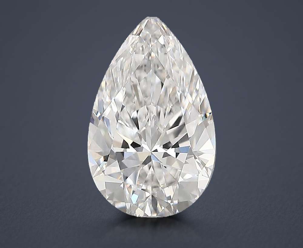 1.37 Carat Pear Lab Diamond