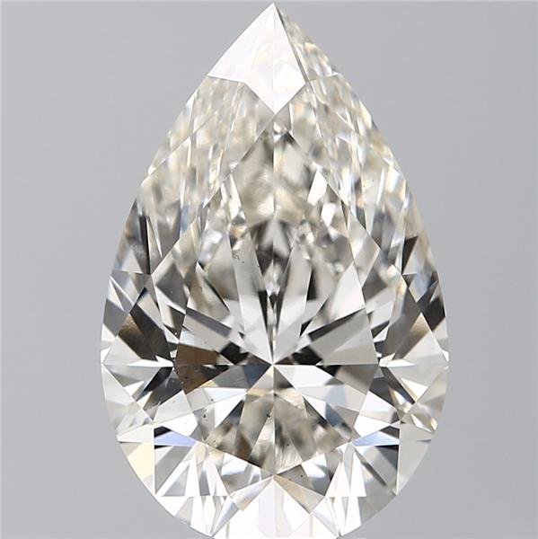 7.22ct H VS2 Rare Carat Ideal Cut Pear Lab Grown Diamond