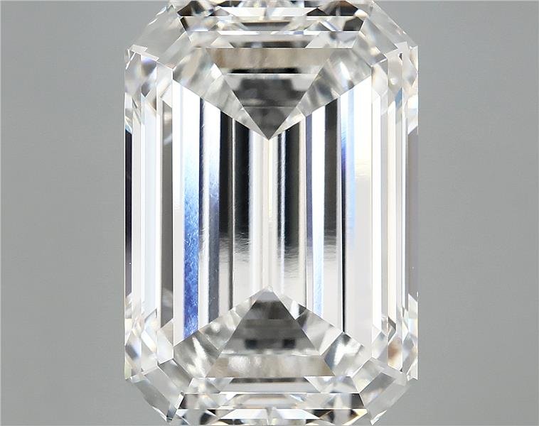 15.30ct F VVS2 Rare Carat Ideal Cut Emerald Lab Grown Diamond