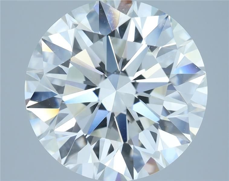 5.06ct I VVS1 Rare Carat Ideal Cut Round Diamond