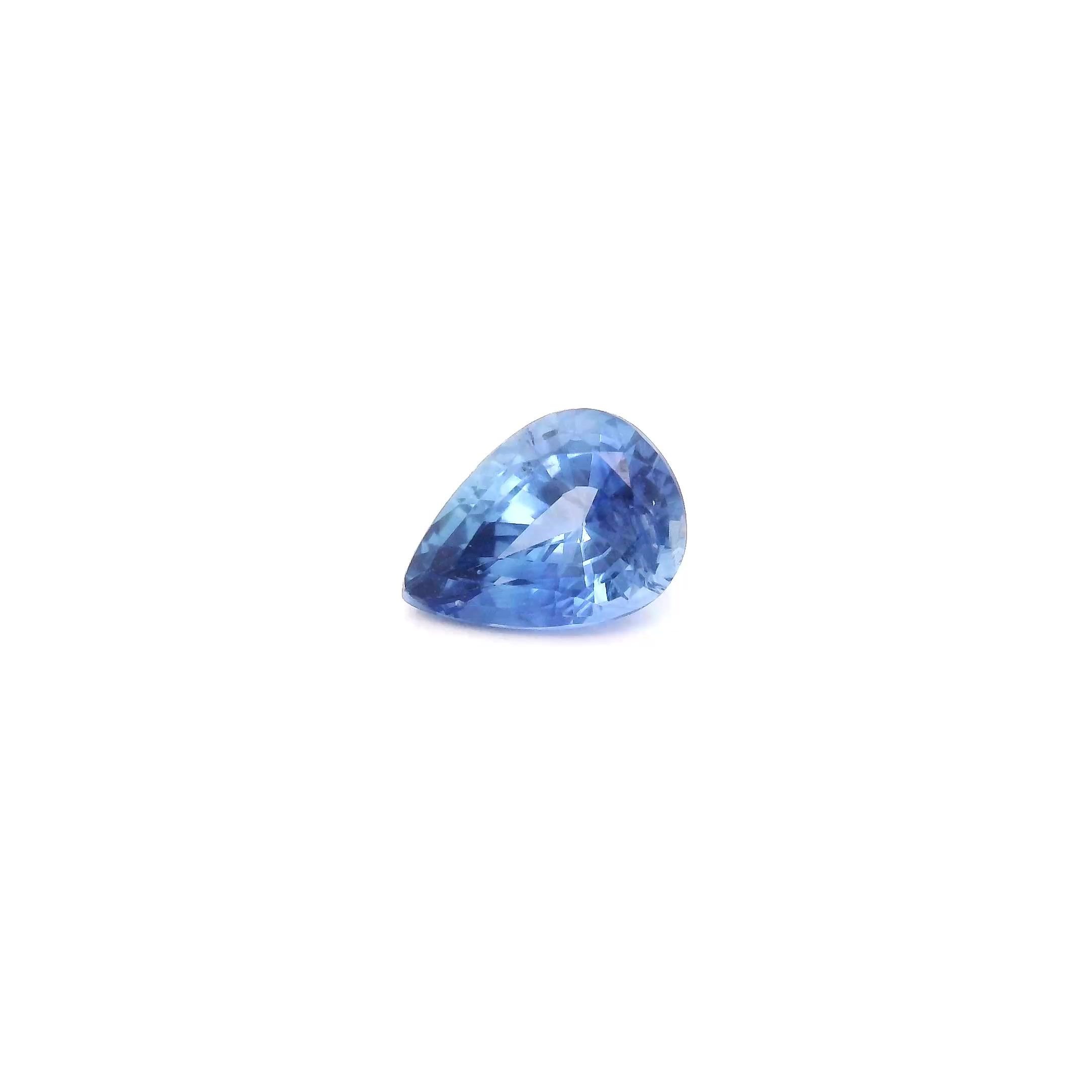 0.80 Carat Blue Pear Sapphire