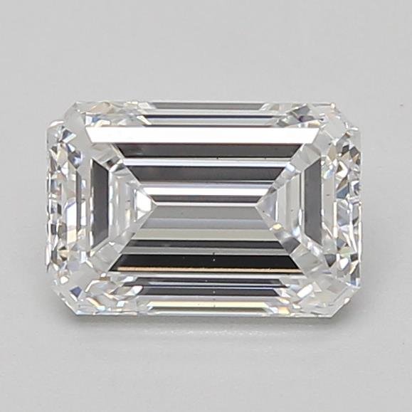 1.41ct D VS2 Excellent Cut Emerald Lab Grown Diamond
