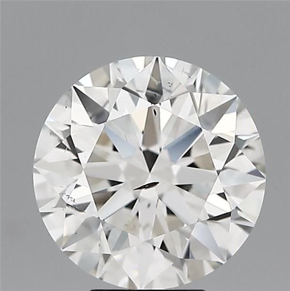 5.03ct I SI2 Rare Carat Ideal Cut Round Diamond