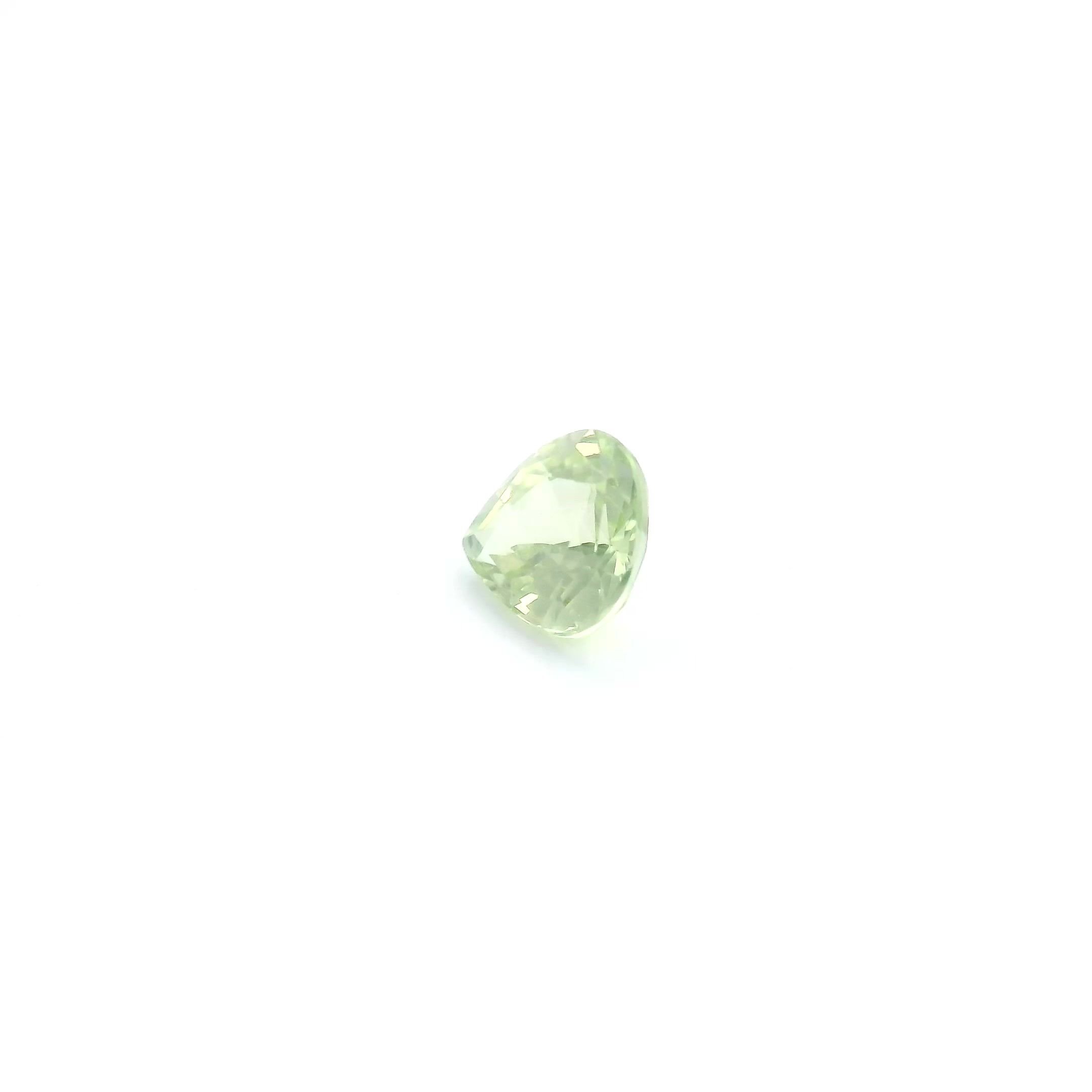 0.57 Carat Yellow Pear Sapphire