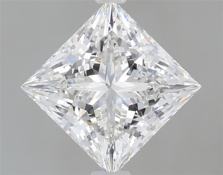 2.09ct E VVS2 Rare Carat Ideal Cut Princess Lab Grown Diamond