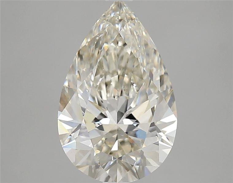 3.08ct I VS1 Rare Carat Ideal Cut Pear Lab Grown Diamond