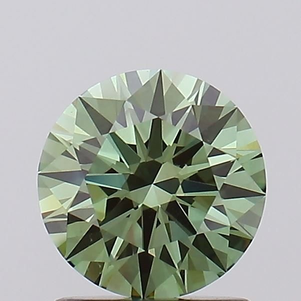 1.18 Ct. Fancy Vivid Green Round Lab Diamond