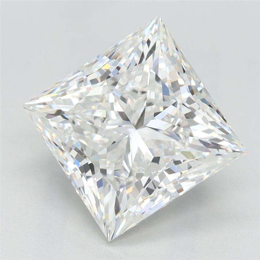 3.15ct E VVS2 Rare Carat Ideal Cut Princess Lab Grown Diamond