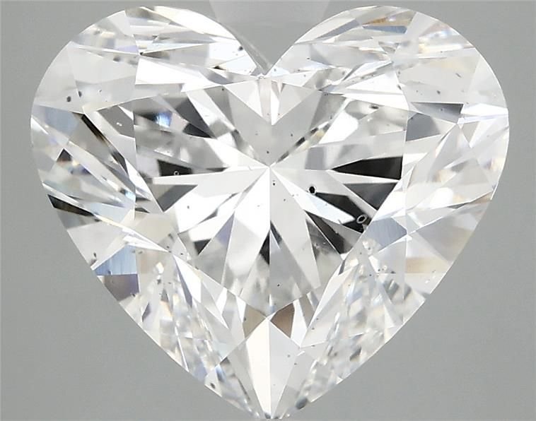 5.05ct F SI1 Rare Carat Ideal Cut Heart Lab Grown Diamond