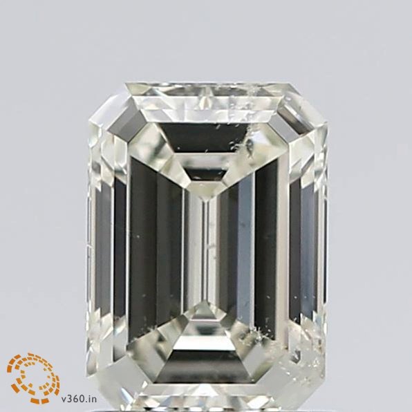 1.00ct J SI2 Rare Carat Ideal Cut Emerald Diamond