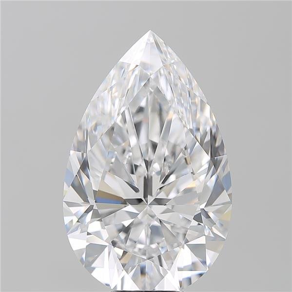 10.88ct D FL Rare Carat Ideal Cut Pear Diamond