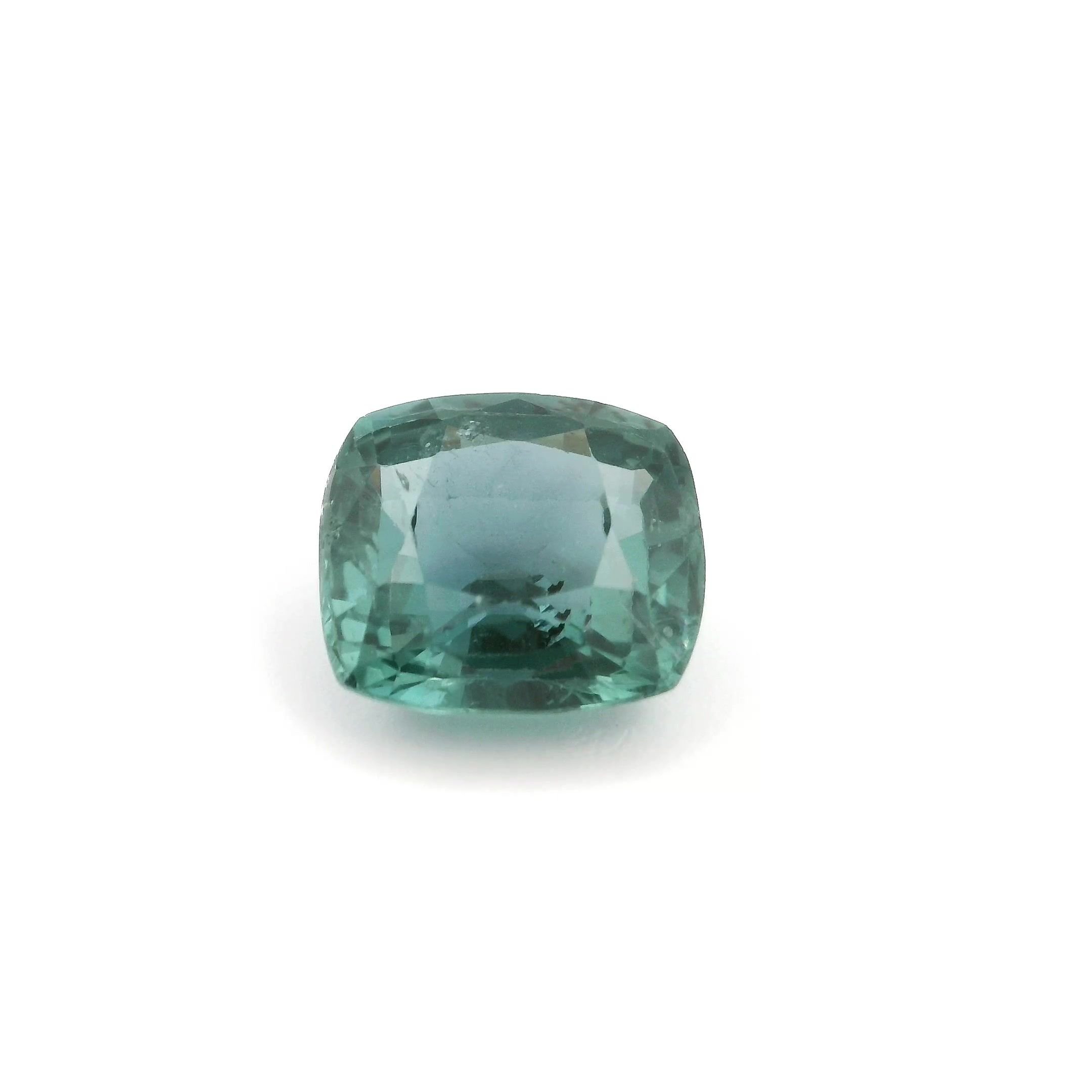 3.66 Carat Intense Blue Cushion Sapphire