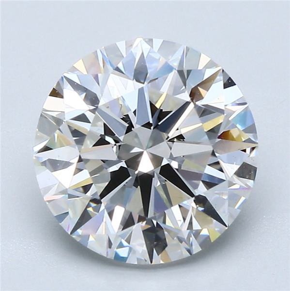 3.58ct F VS2 Rare Carat Ideal Cut Round Diamond