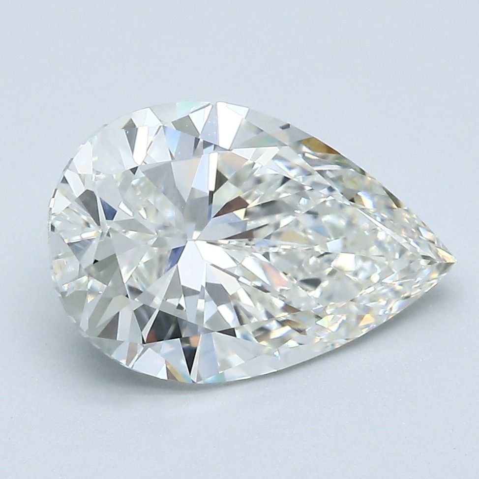 3.30ct J VVS1 Very Good Cut Pear Diamond