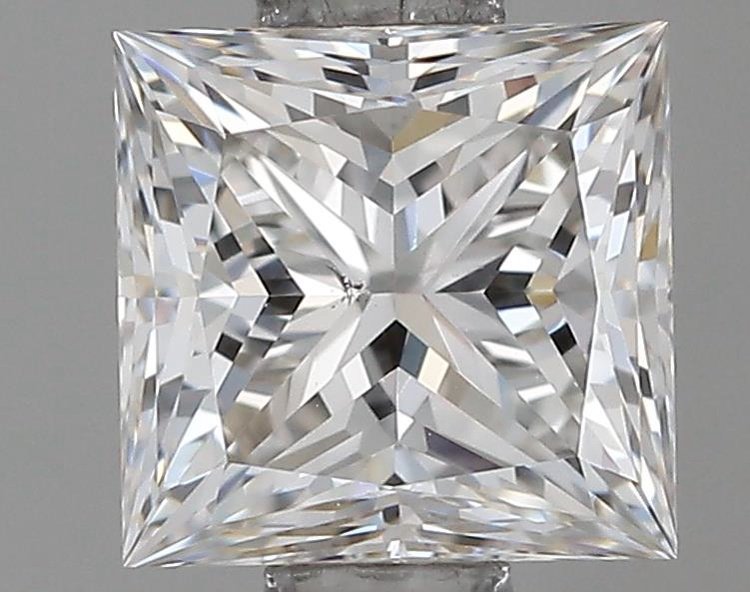 0.63ct F VS2 Rare Carat Ideal Cut Princess Diamond