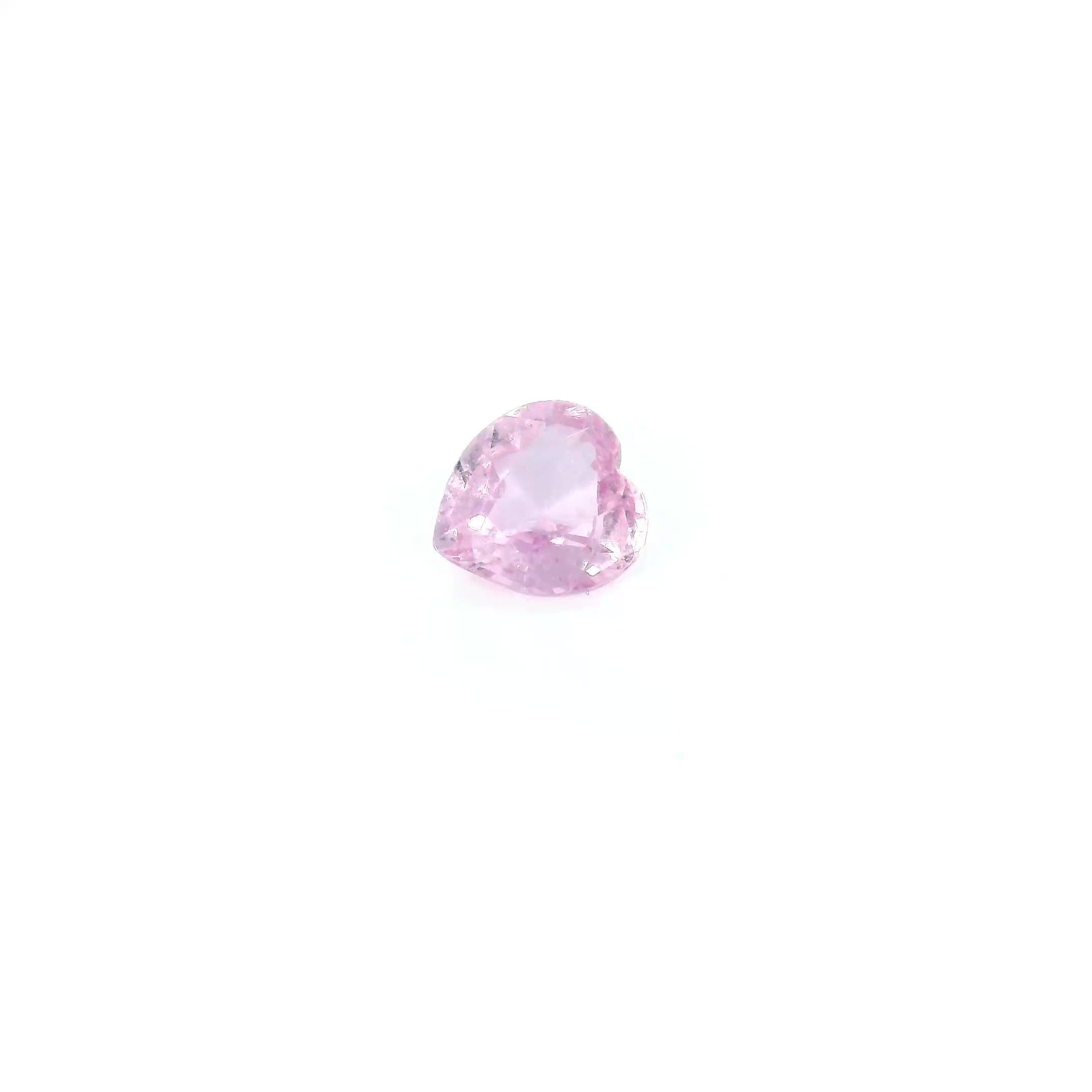 0.47 Carat Pink Heart Sapphire