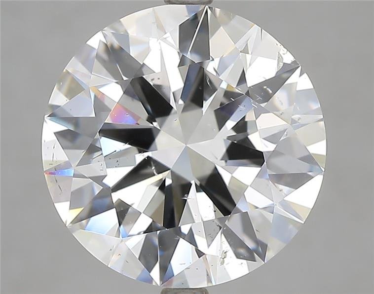 6.01ct G SI2 Excellent Cut Round Diamond