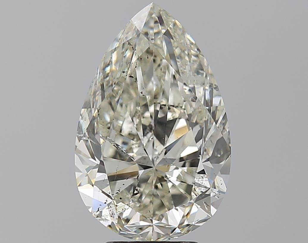 5.01ct I SI2 Rare Carat Ideal Cut Pear Diamond