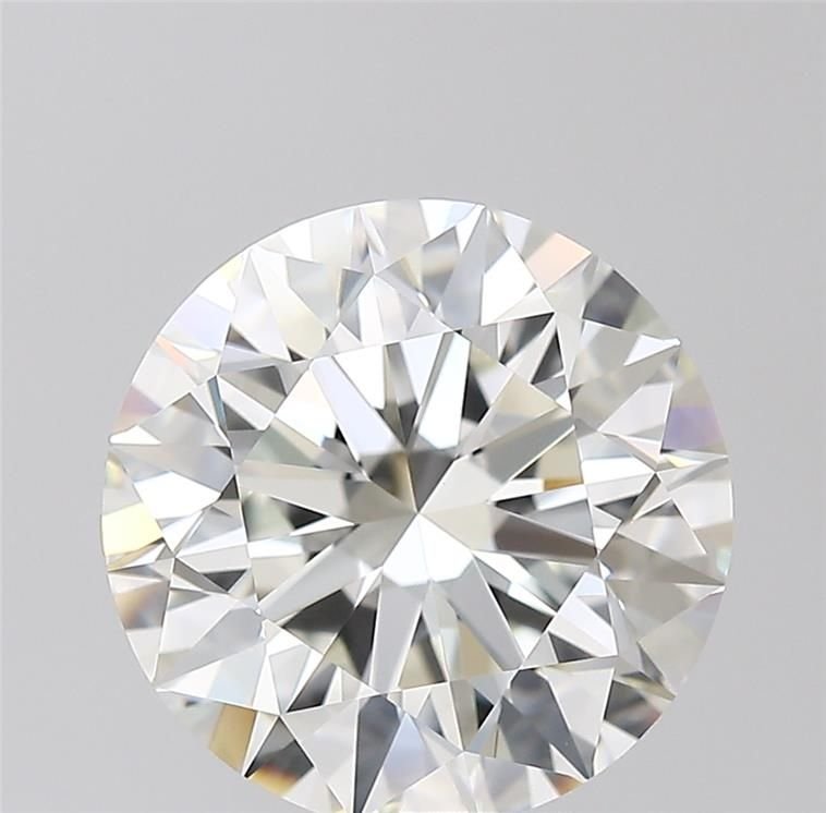 5.10ct K VVS2 Rare Carat Ideal Cut Round Diamond