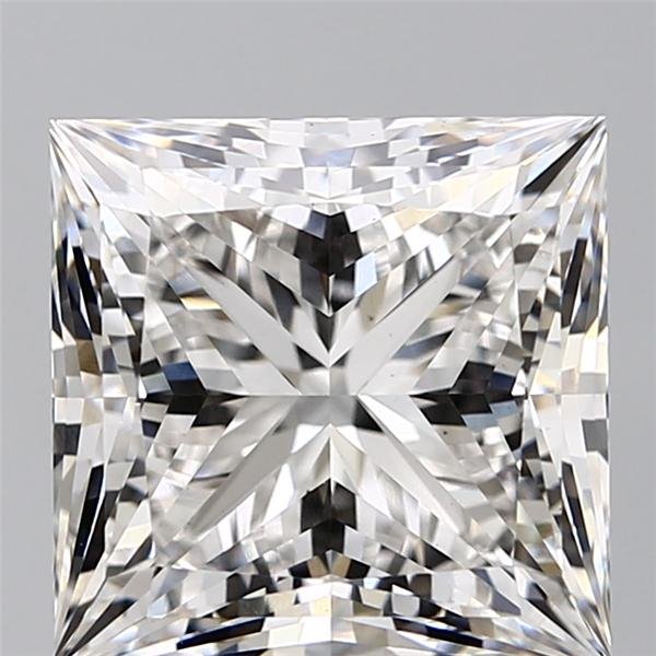 6.77ct F VS1 Rare Carat Ideal Cut Princess Lab Grown Diamond