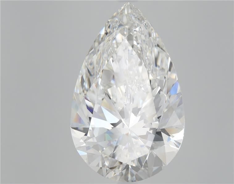 7.01ct F VS1 Rare Carat Ideal Cut Pear Diamond