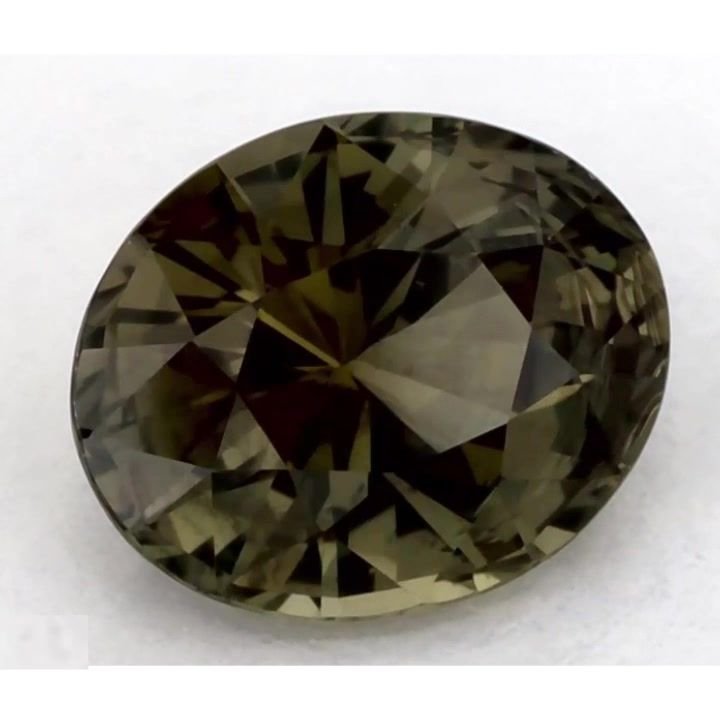 1.52 Carat Green Oval Sapphire