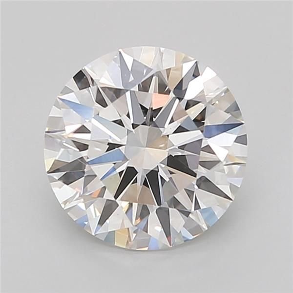 2.51ct F VS2 Rare Carat Ideal Cut Round Lab Grown Diamond