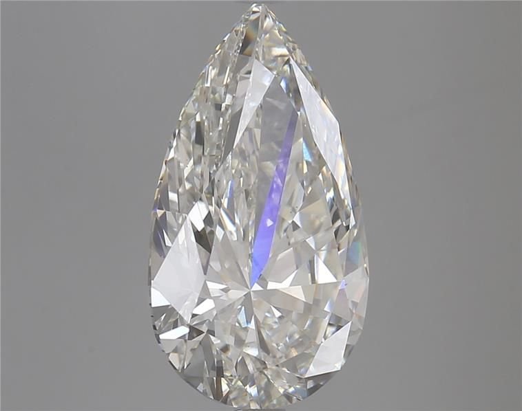 5.52ct H VS2 Rare Carat Ideal Cut Pear Lab Grown Diamond