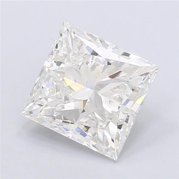 4.08ct E VS2 Rare Carat Ideal Cut Princess Lab Grown Diamond