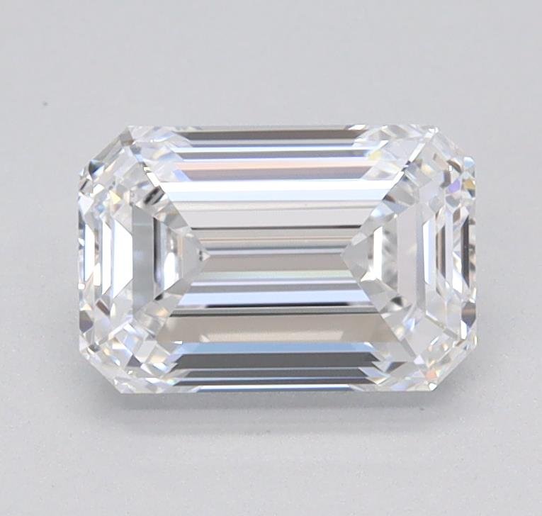 0.93ct D VS1 Excellent Cut Emerald Lab Grown Diamond