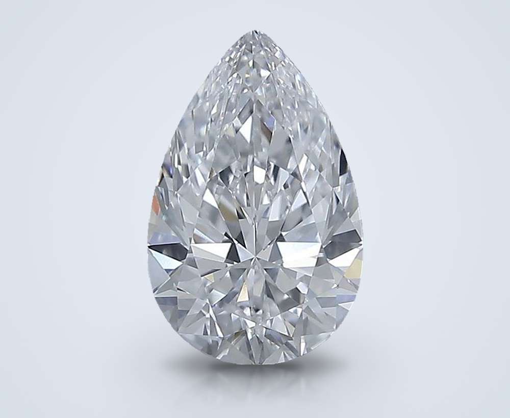 1.71 Carat Pear Natural Diamond