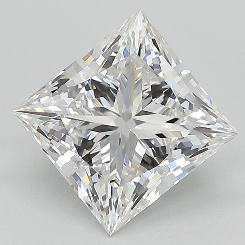 2.20ct E VS1 Rare Carat Ideal Cut Princess Lab Grown Diamond