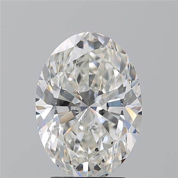 3.22ct H SI2 Rare Carat Ideal Cut Oval Diamond