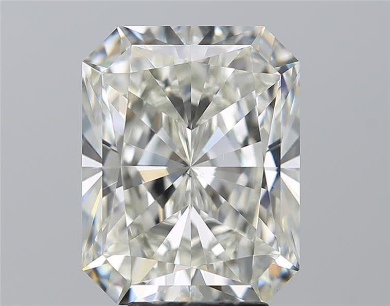 5.21ct J SI1 Rare Carat Ideal Cut Radiant Diamond