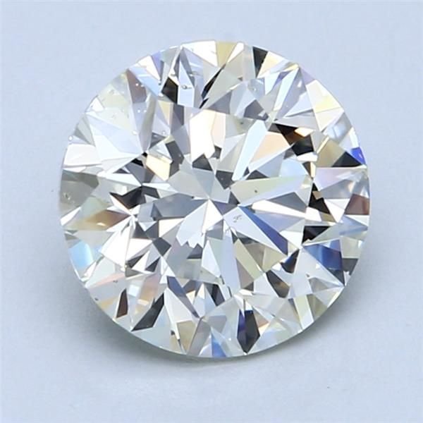 2.51ct K VS2 Rare Carat Ideal Cut Round Diamond