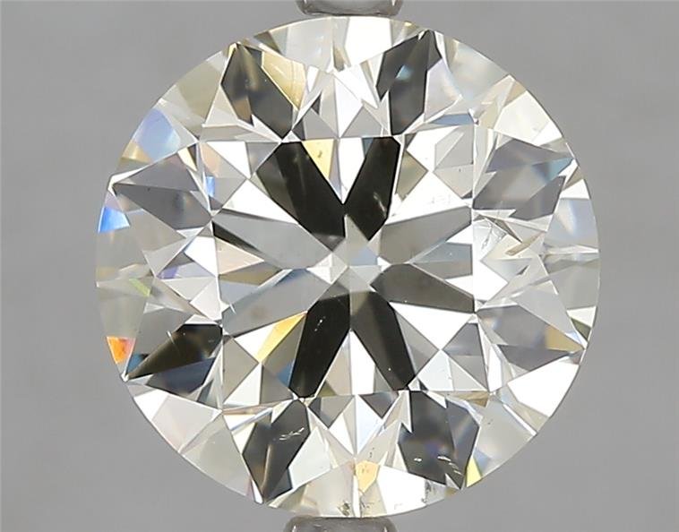 3.00ct K SI1 Rare Carat Ideal Cut Round Diamond