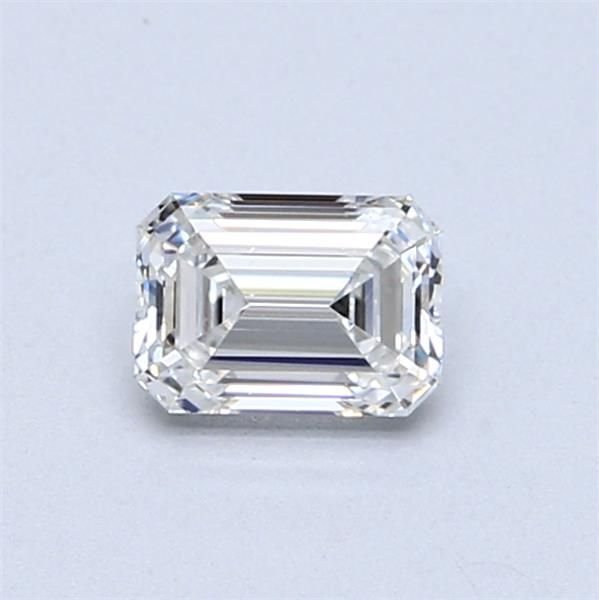 0.53ct F VVS1 Rare Carat Ideal Cut Emerald Diamond