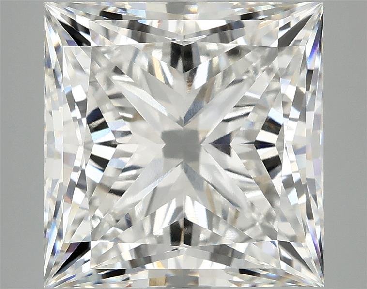 8.04ct F VVS2 Rare Carat Ideal Cut Princess Lab Grown Diamond