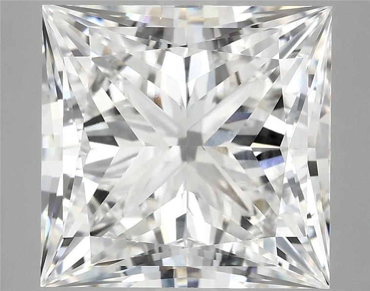 7.88ct F VVS2 Rare Carat Ideal Cut Princess Lab Grown Diamond
