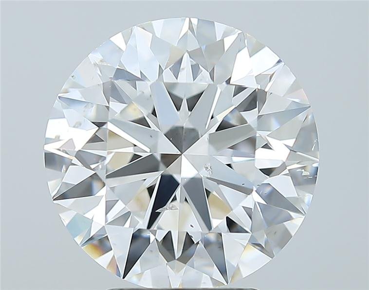 4.01ct F SI2 Rare Carat Ideal Cut Round Diamond