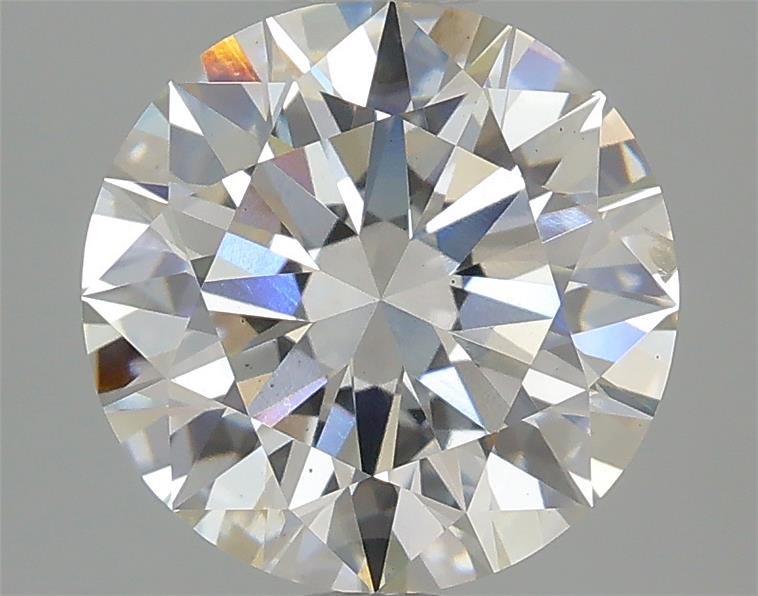 3.05ct F SI1 Rare Carat Ideal Cut Round Lab Grown Diamond