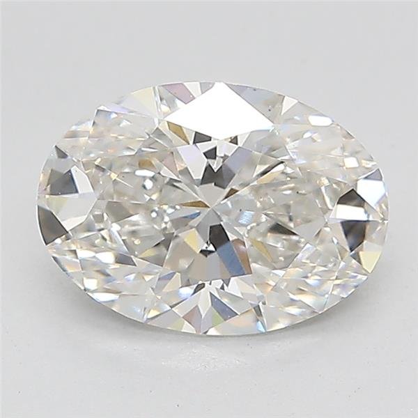 1.74ct F VS2 Rare Carat Ideal Cut Oval Lab Grown Diamond