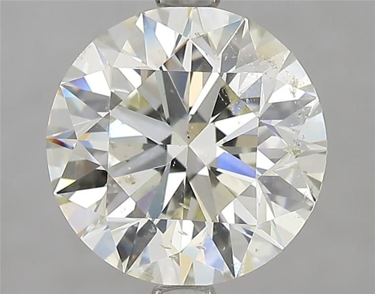 3.02ct J SI1 Excellent Cut Round Diamond